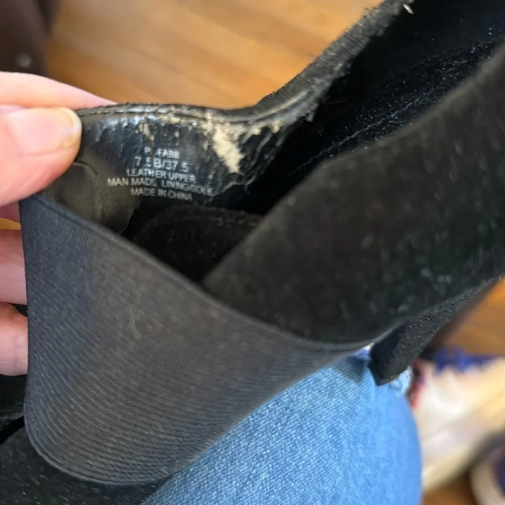BCBG black booties